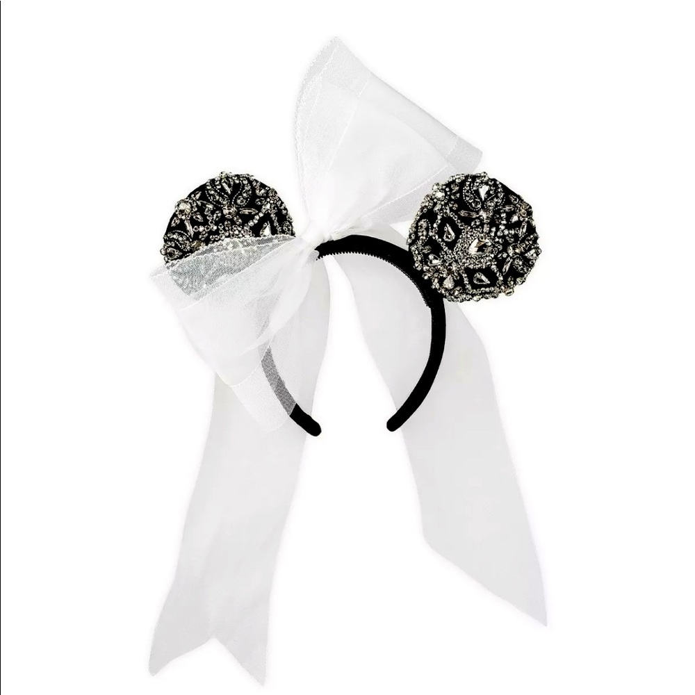 Disney Parks Vera Wang Bridal Minnie Ears Headband